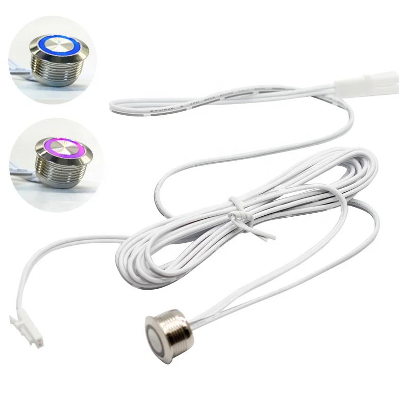

12V LED desk lamp night light smart mirror touch dimming metal switches