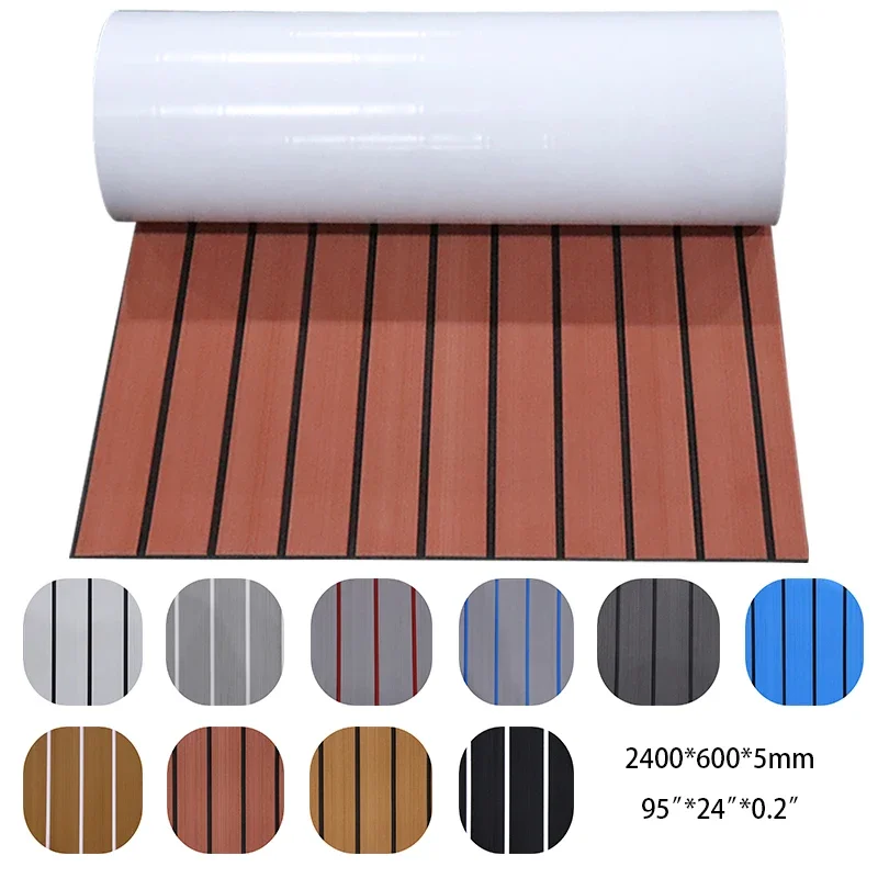 240*60*0.5cm Self Adhesive EVA Foam Teak Sheet Mat Decking Car Boat Sea Swim Yacht Synthetic Marine Acessories Cozy Flooring Pad marine accessories marine hardware boat deck mat