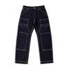 Red Tornado 14oz Indigo Denim Derrickman Work Pants Vintage Men Double Knee Jean 5