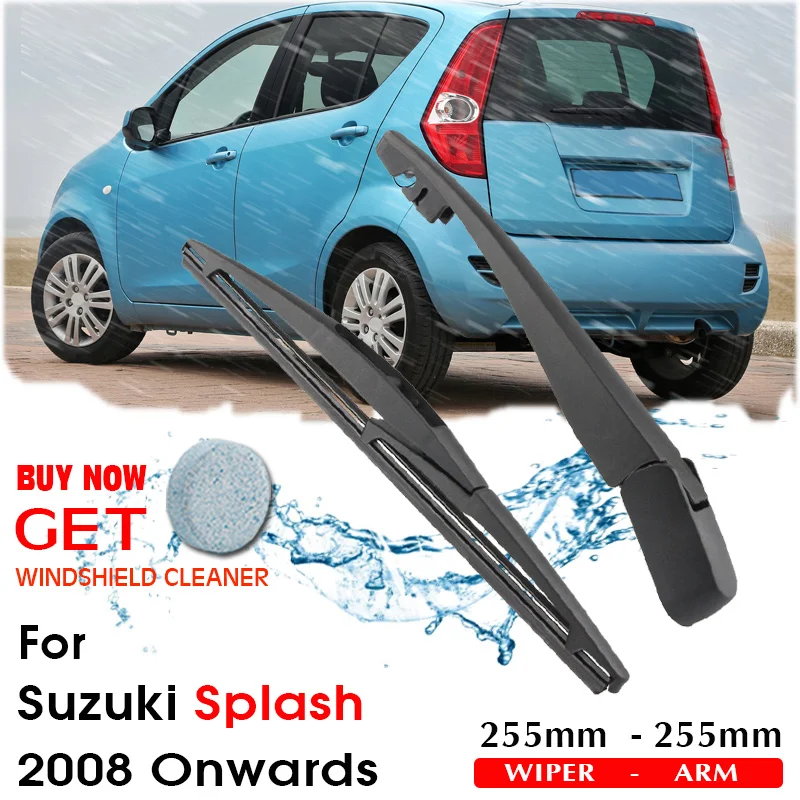 

Car Wiper Blade Rear Back Window Windscreen Windshield Wipers Auto Accessories For Suzuki Splash Hatchback 255mm 2008 Onwards
