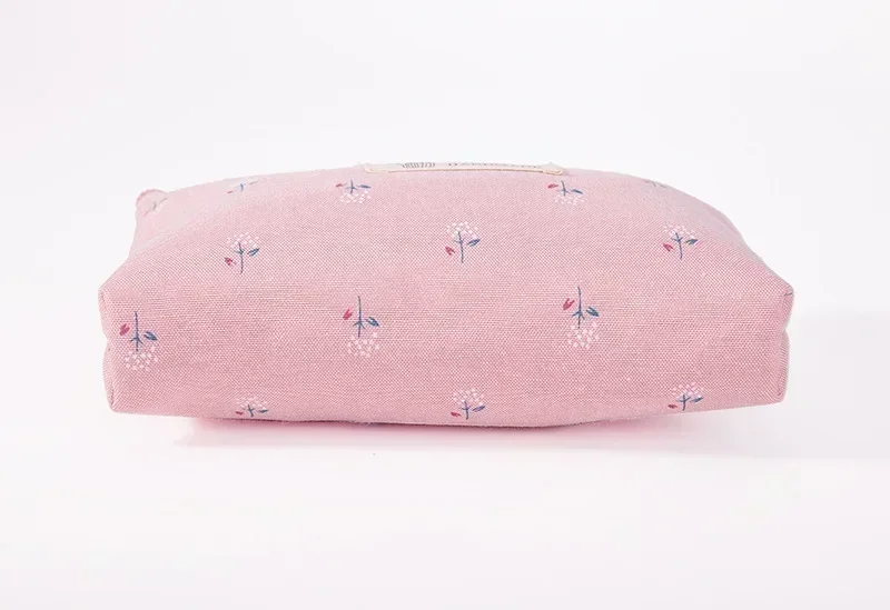 Women Floral Small Cosmetic Bag Makeup Bag Travel Neceser Storage Organizer Zipper Toiletry Wash Make Up Bags Purse Pouch