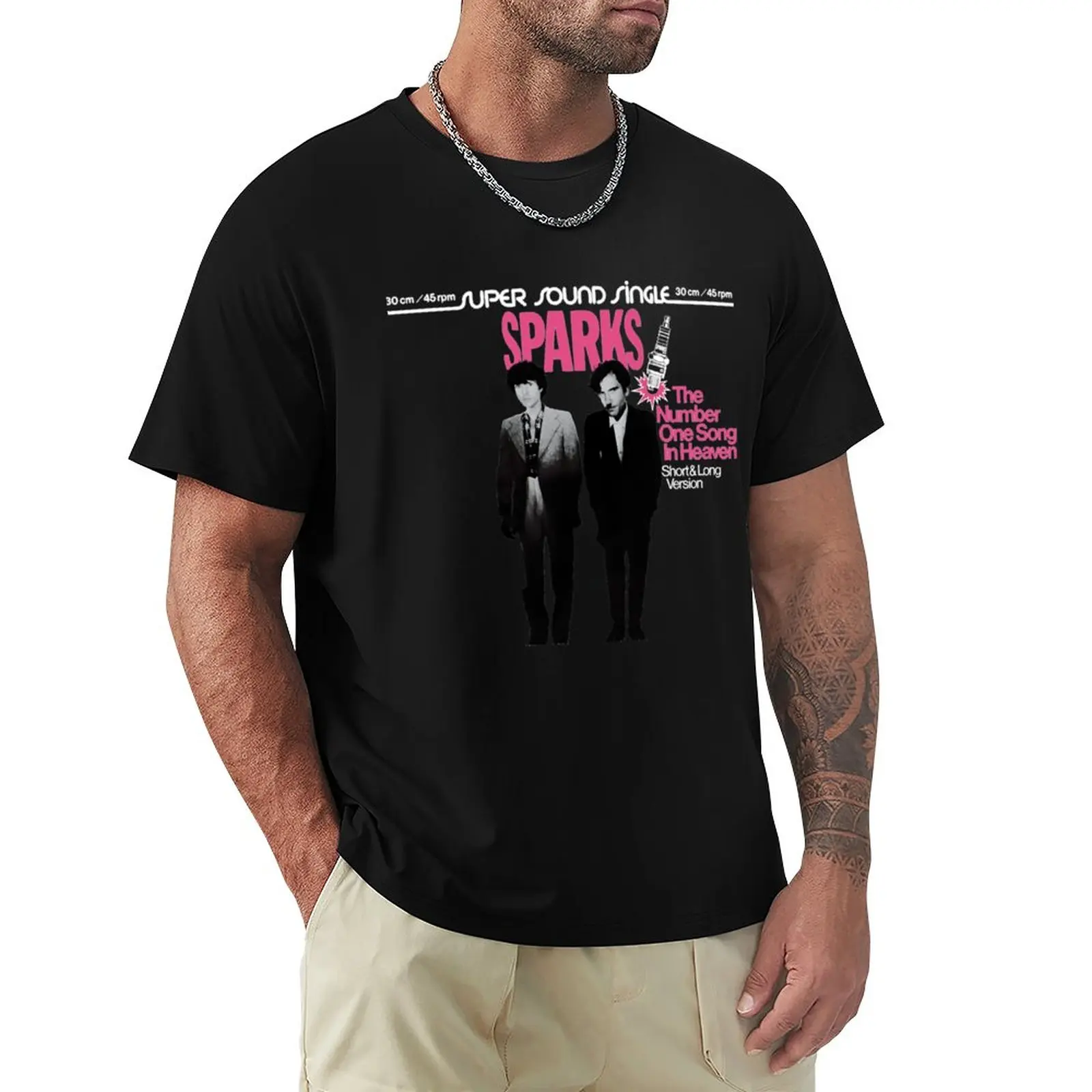 Per Uomo Donna Sparks - The Number One Song In Heaven Christmas T-Shirt Taglie Forti Magliette Da Uomo