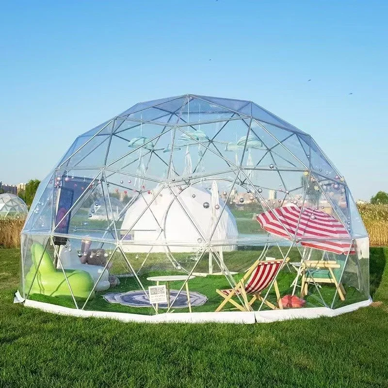 Transparent Dome Starry Sky Restaurant Tent Bed And Breakfast Outdoor Garden  Thickened Steel Material