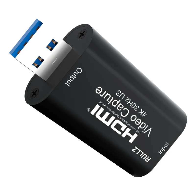 4K 1080p USB 3.0 Video Capture Card USB 2.0 HDMI Game Grabber Box for PS4 DVD Ca
