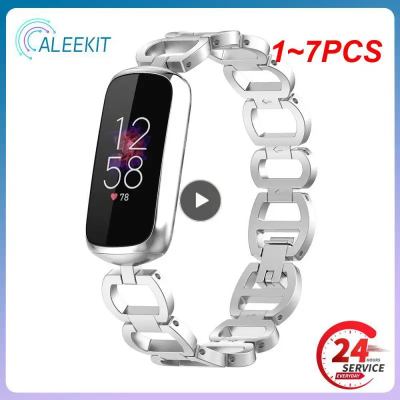 

1 ~ 7 шт., роскошный ремешок на запястье для смарт-браслета Fitbit Luxe, металлический сменный ремешок для часов Fitbit luxe Special Edition