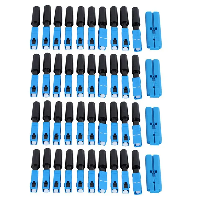 A75T 200 Pcs 임베디드 Sc Upc 광섬유 고속 커넥터 Ftth 단일 모드 광섬유 Sc 퀵 커넥터 Sc 어댑터