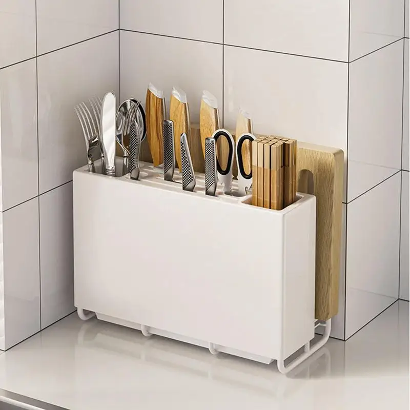 

Knife Holder Storage Rack Multifunctional Design Serving Utensils Countertop Cooking Utensil Holder For Cutting Boards Spatula