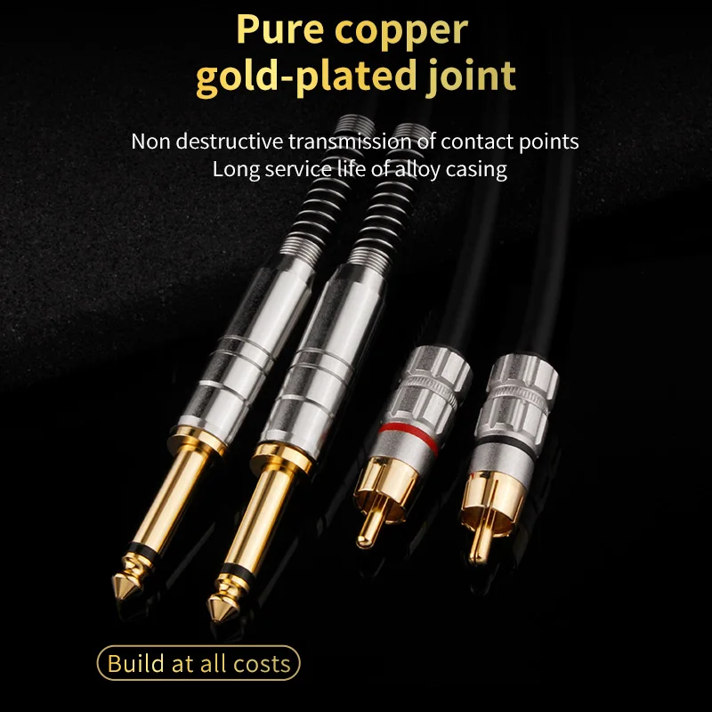  6.5-2RCA  ̺ OFC 6.5mm- ͽ  ̺, 2 ͽ RCA-6.5 ͽ ܼ ̺, 2 