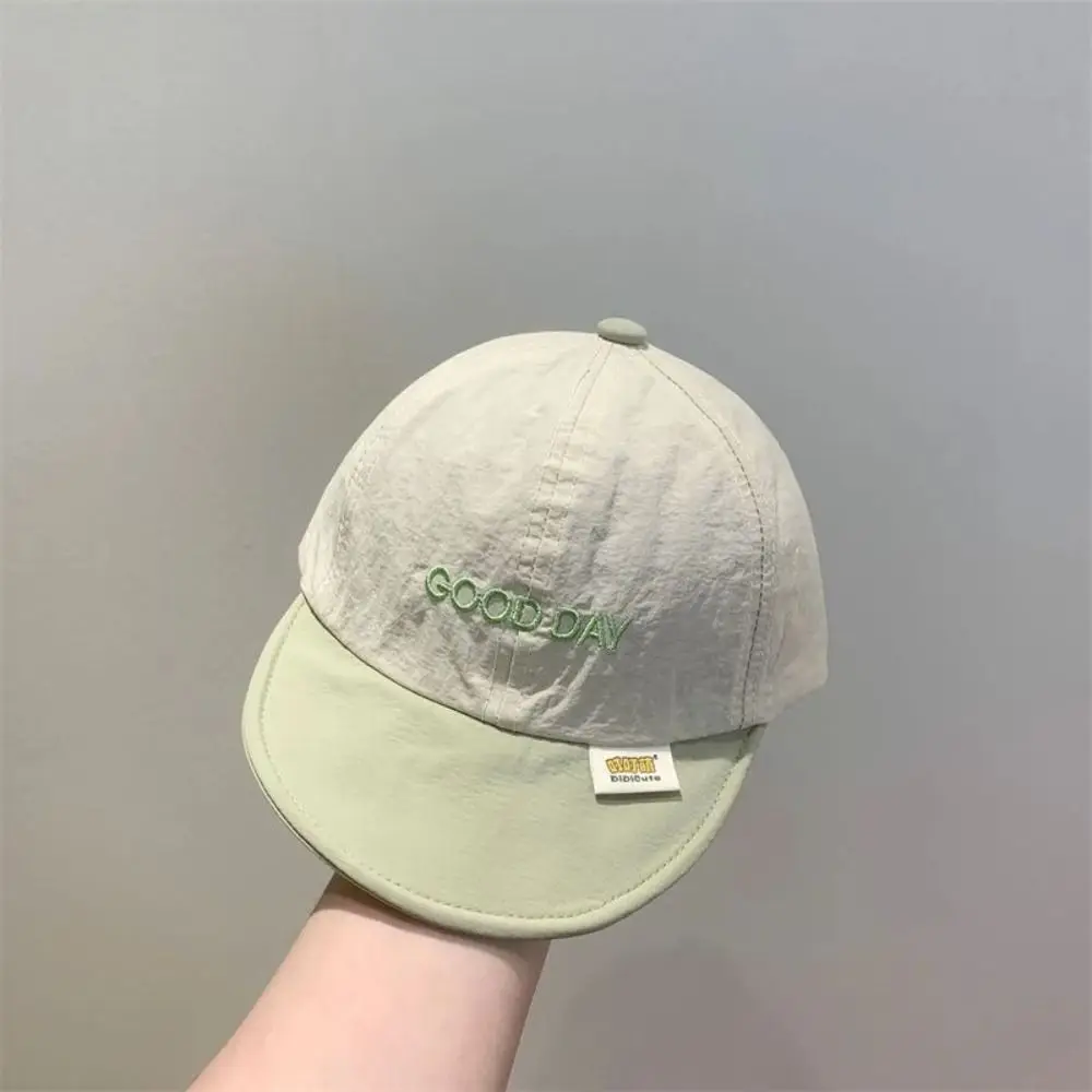 New Summer Letter Baseball Cap Soft Quick-drying Baby Peaked Hat Thin Breathable Children Visors Cap Toddler