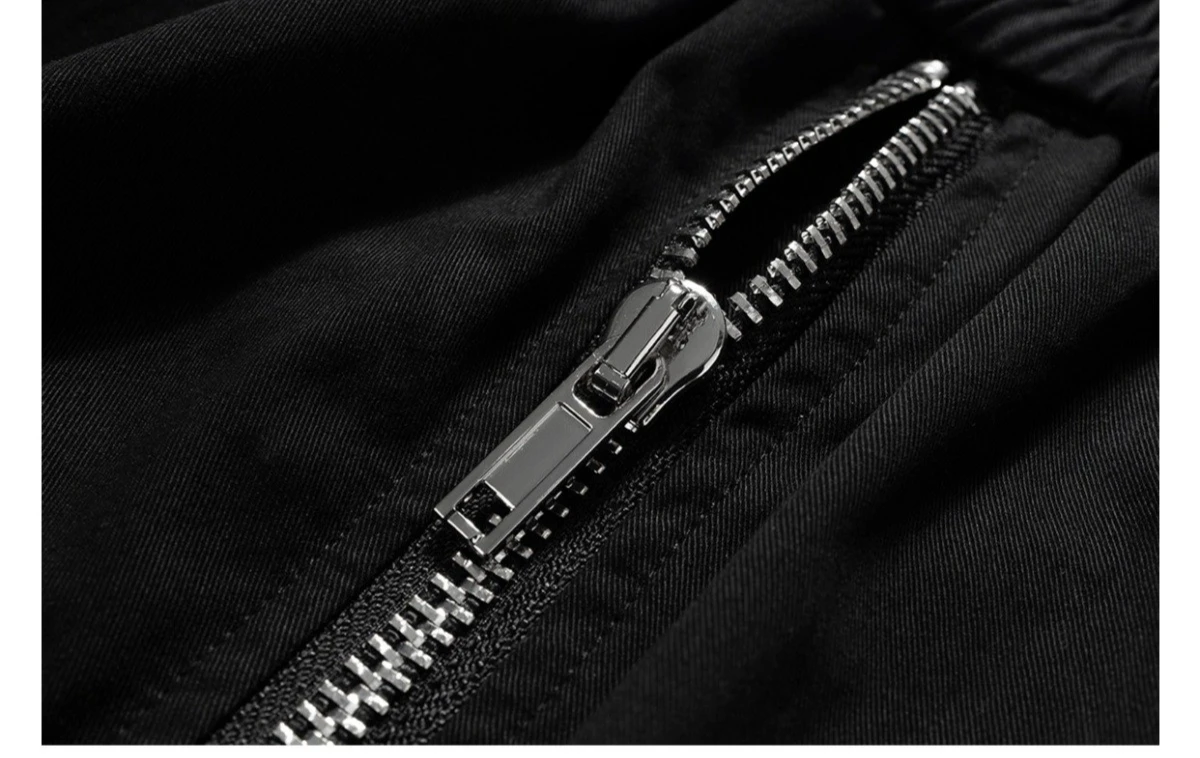 2025 Dark RO Style Drawstring Multi-pocket Tooling Shorts Men's Niche Casual Loose Straight Five-point Pants 4
