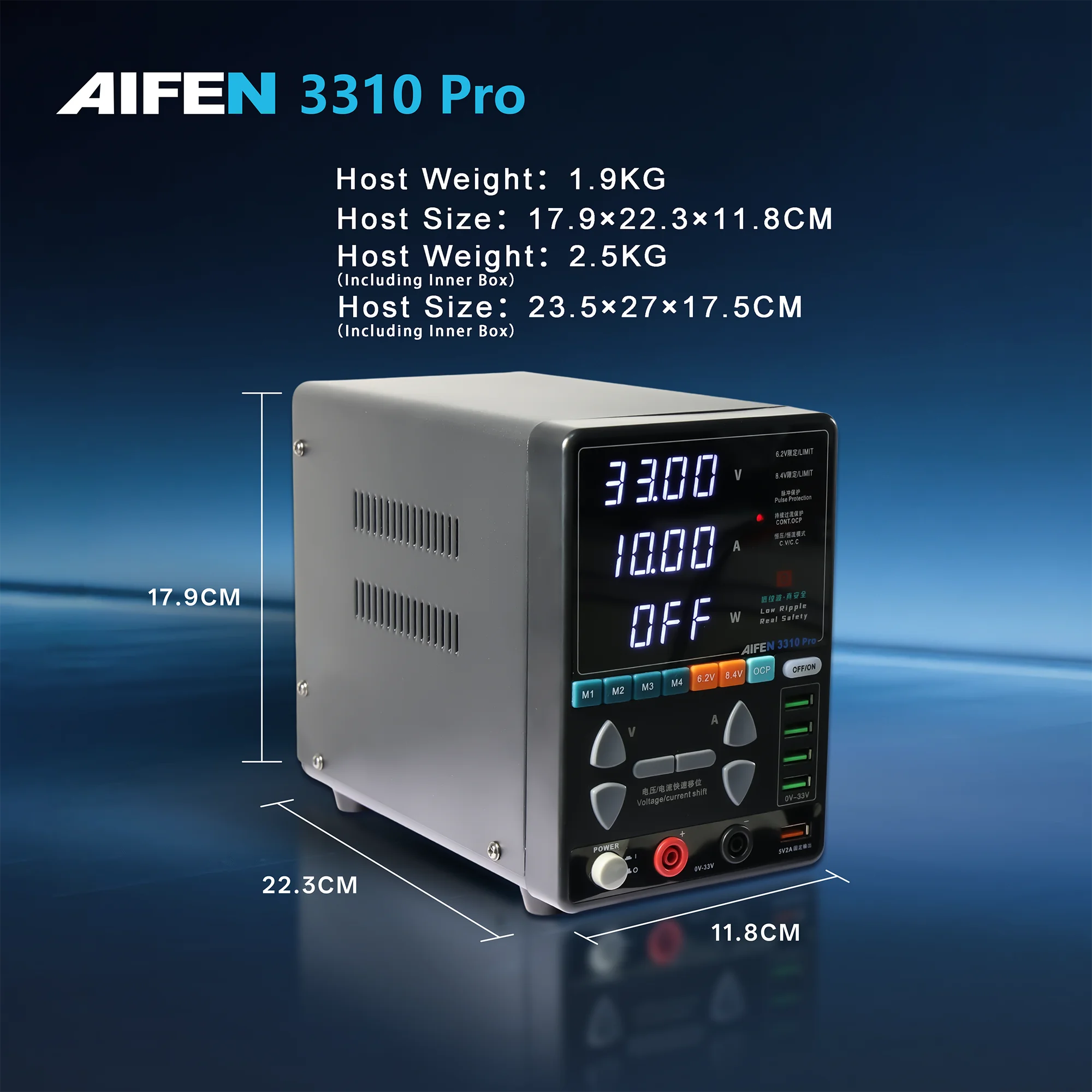 AIFEN 3310PRO Power Supply 33V/10A 4
