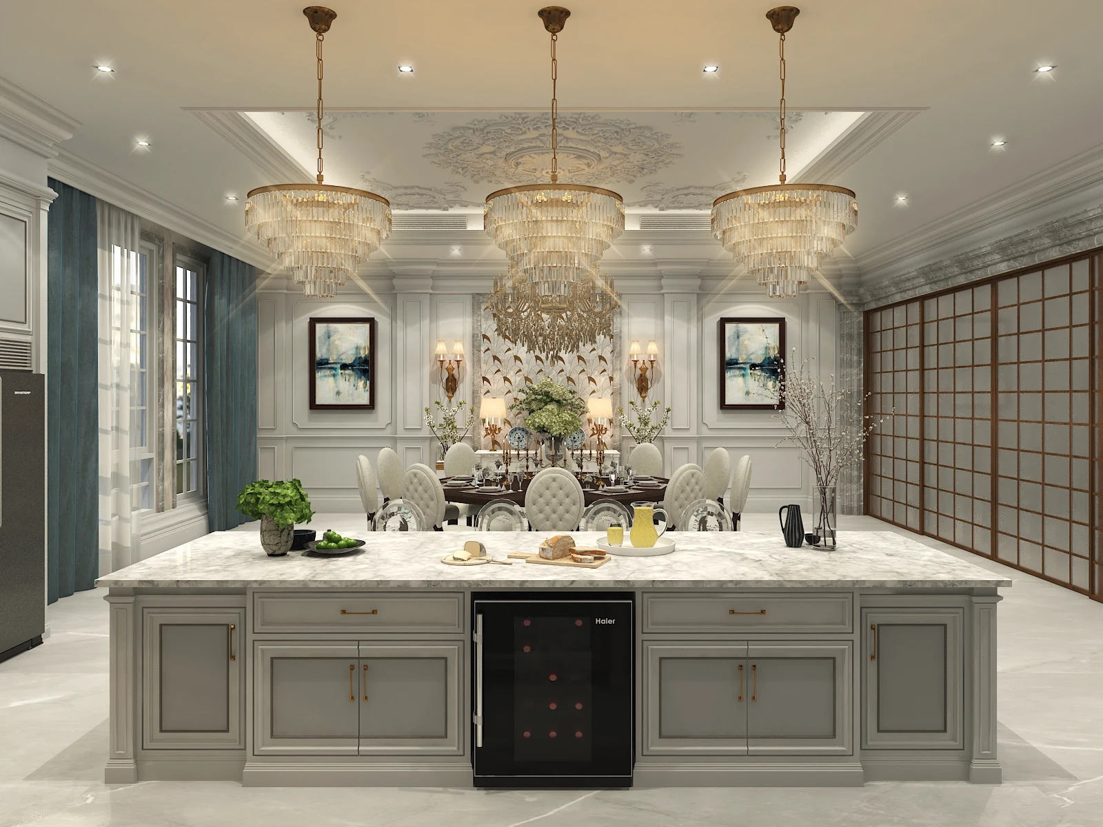 Solid Wood Kitchen Furniture 2