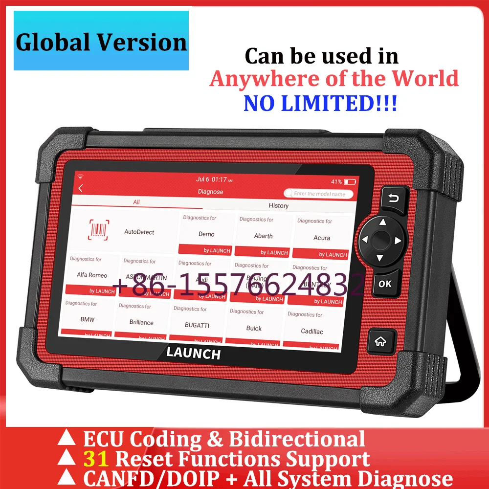 

LAUNCH X431 CRP919E OBD Scanner Bi-directional Scan Tool with AF TPMS IMMO 29 Service All System Auto Diagnostic Tool CANFD DOIP