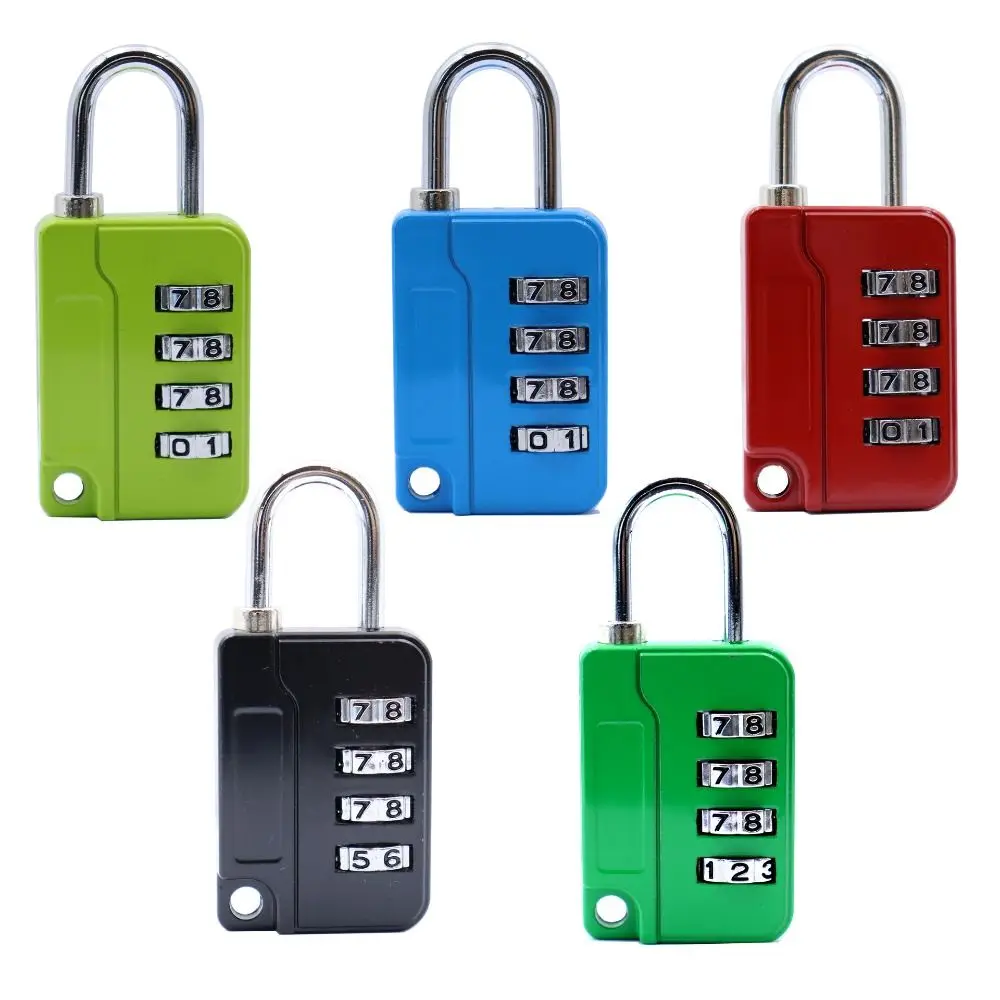 Zinc alloy 4 Digit Password Lock Portable Anti-theft Padlock Dormitory Cabinet Lock Luggage Combination Lock Travel