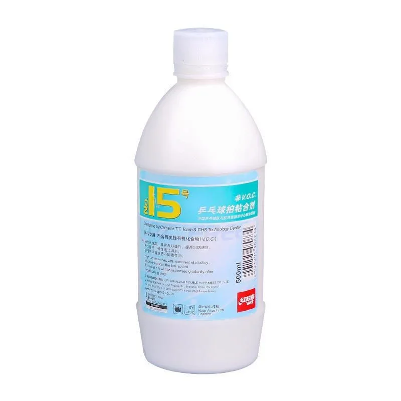 Water Glue Original DHS No.15 VOC-Free Booster 500ml for Table Tennis Racket Ping Pong Bat ITTF Approved Professional Accessorie