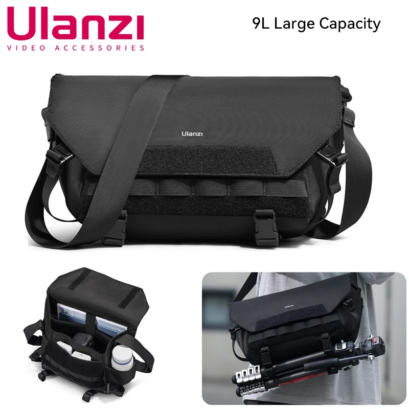 

Ulanzi BC08 Universal Camera Bag 9L Large Capacity Photography Crossbody Bag for Men Women For DSLR Sony Canon Nikon Fuji instax