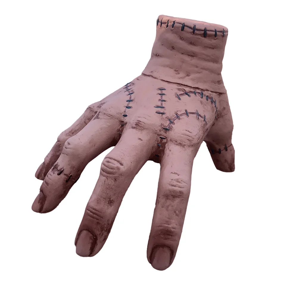 Beita Addams Family Cosplay Hand，The Thing Hand from Addams，Scary Halloween  Prosthetic Props Decorations Gift for Fans