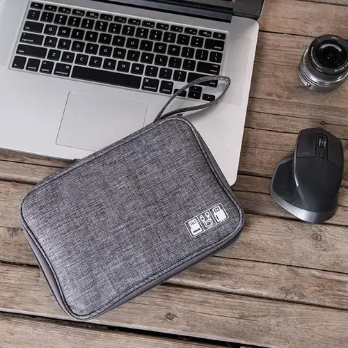 Electronics Organizer Bag Waterproof Carrying Pouch Travel Bag Universal Cable Organizer Electronics Storage Bag Accessories - Image 6
