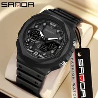 SANDA G style Outdoor Sports Watches Men's LED Digital Wristwatch Military Waterproof Date Electronic Watch Boy Girl Chronograph