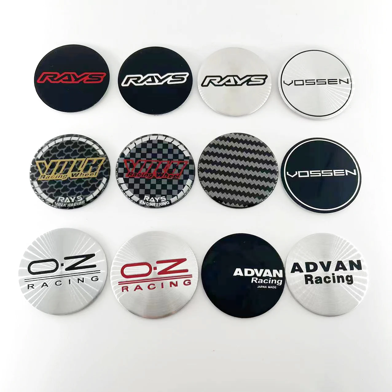 4 Pz/Lotto 49Mm Oz Racing Volk Raggi Vossen Car Wheel Center Hub Cap Sticker