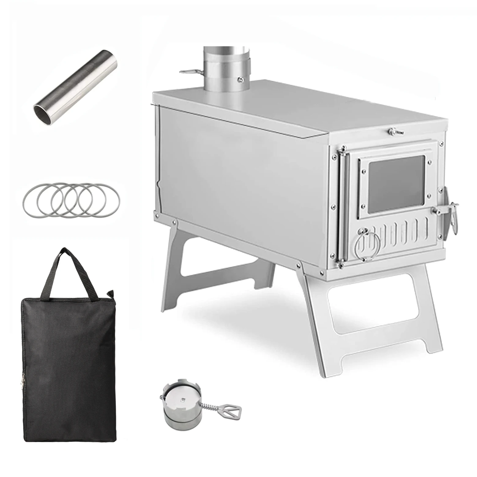 Camping wood stove Portable Tent Stove for Quick Release Backpacking Hiking Outdoor Cooking