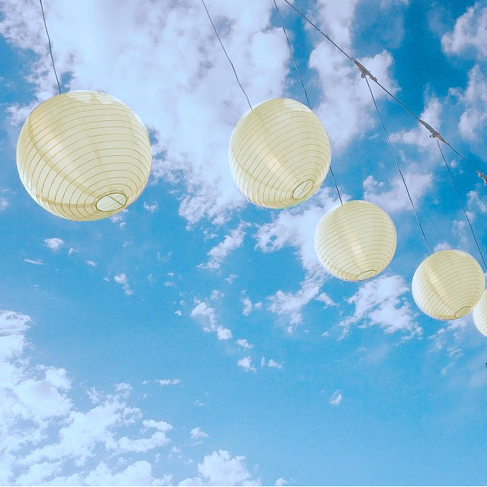 1 x Chinese Japanese Paper Lantern Lampshade for Party Wedding, 50cm(20") Creamy-white