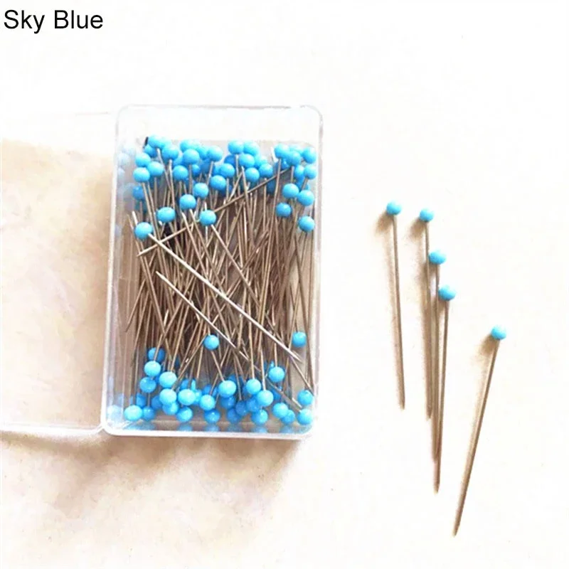 800/1000 Spilli Con Testa In Vetro - Perfetti Per Cucito, Creazioni Fai-da-te, Fiori Da Sposa E Decorazioni | Spilli Diritti Colorati
