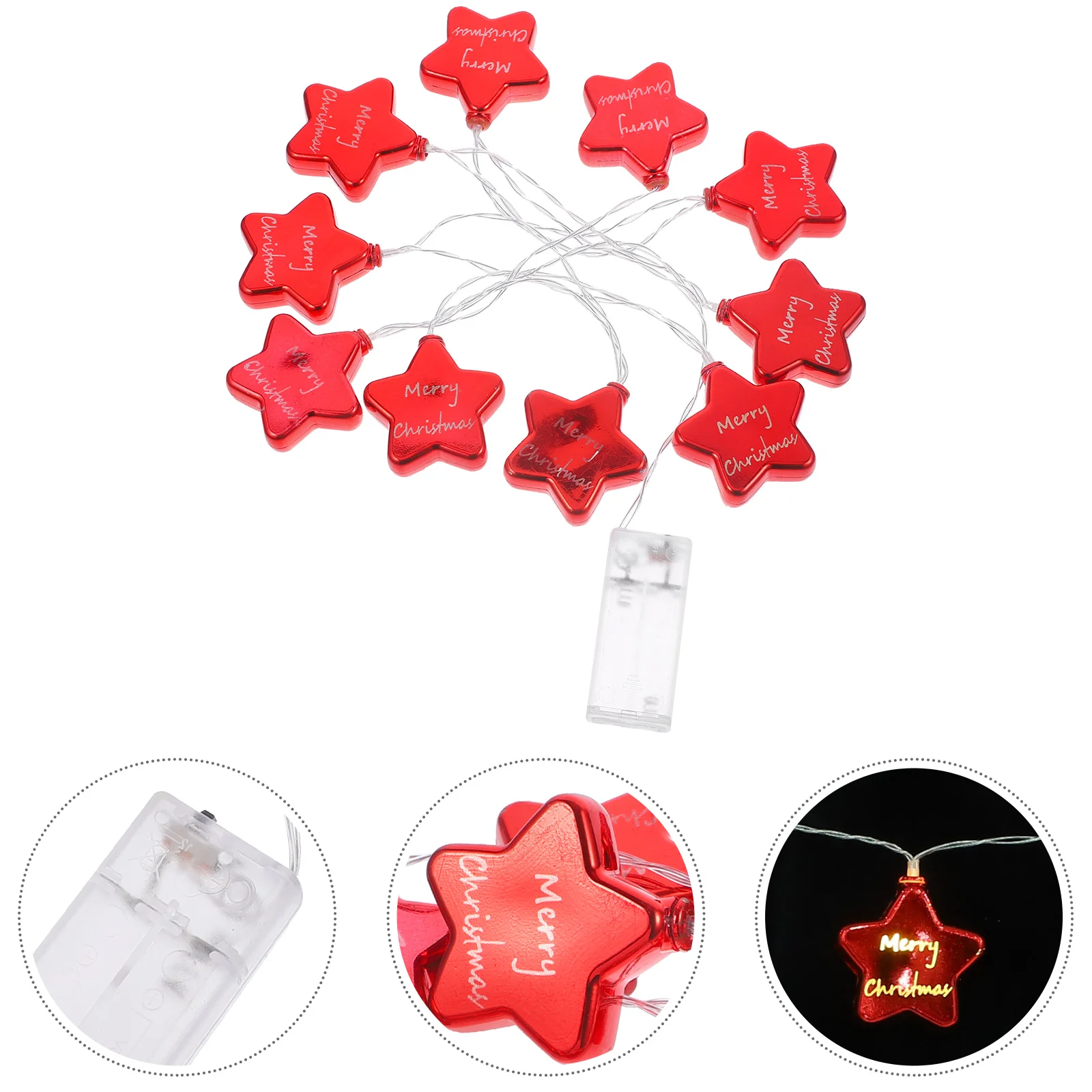 

Lovely Christmas String Light Star Design Light Rope Light Christmas Room Decors