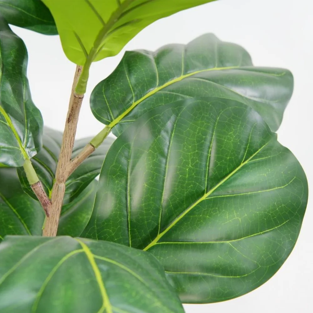 2 Stück 150 cm/180 cm künstlicher Geigenblatt-Feigenbaum, künstlicher Baum im Topf für Heimdekoration, Wohnzimmer, Büro-Eckdekoration – Detail 5
