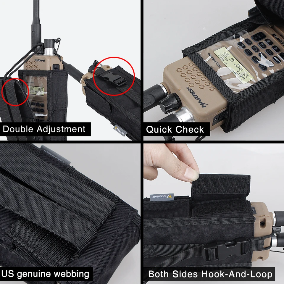 IDOGEAR pochette Radio tactique pour support de talkie-walkie