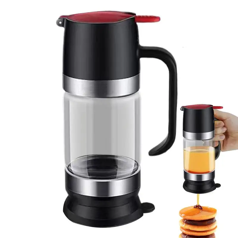 Honey Dispenser No Drip Glass Honey Jar Clear 9 Oz No Drip Dispenser Maple Syrup With Handle For Coffee Or Tea