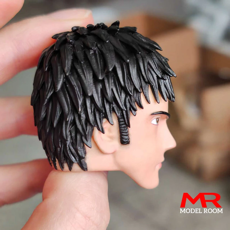 1/12 Head Sculpt Samurai Anime Boy Model A Fit 6 Male Action Figure Body Toys
