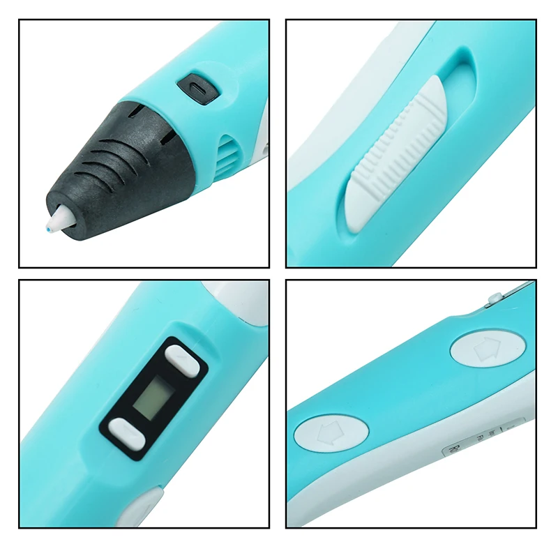 DIY 3D Printing Pen Drawing 3D Pens Educational Toy With LCD Screen PLA Filament Pen For Children Gift DIY Drawing Printing
