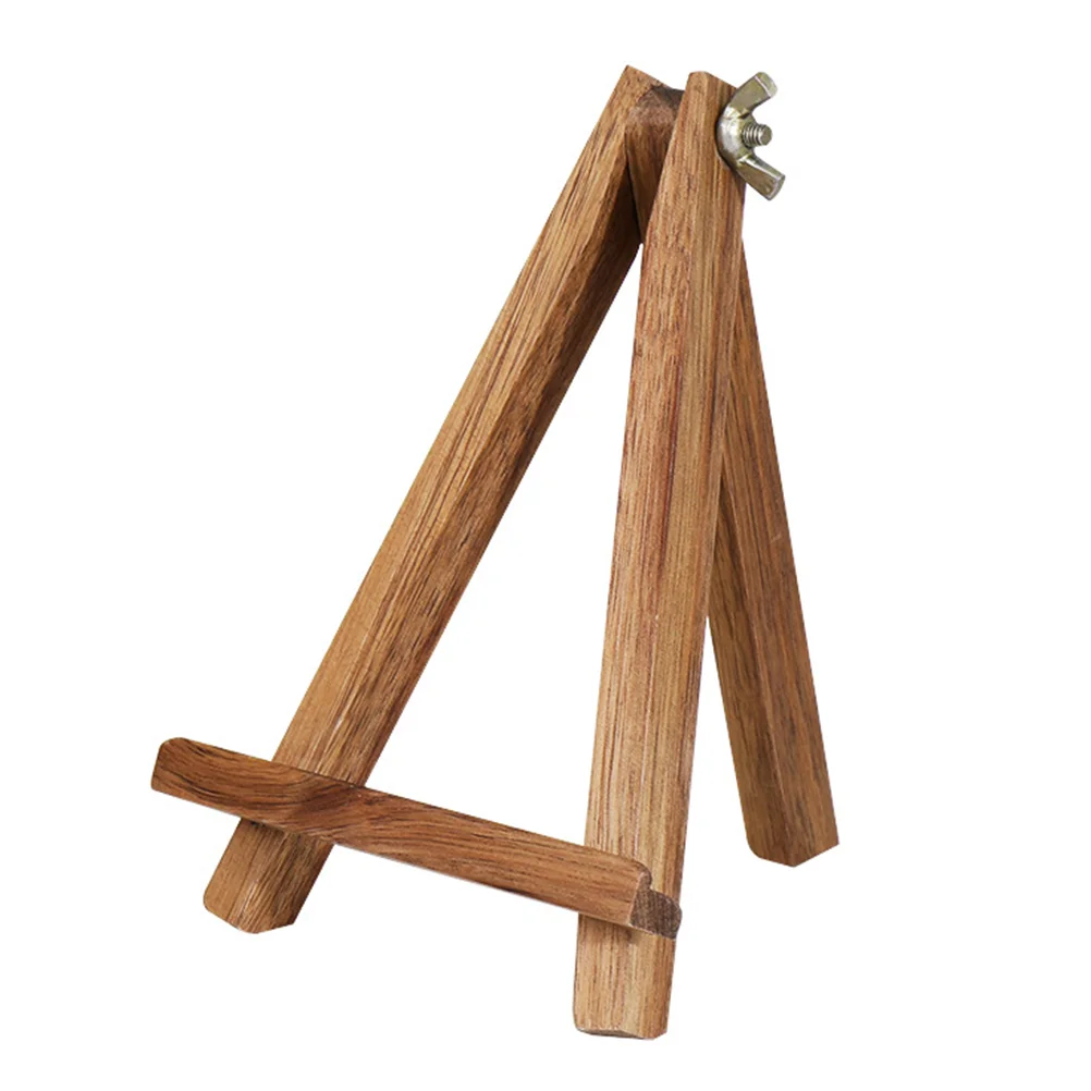 Wooden Tripod Display Stand Phone Tablet Holder Holding Bracket Pone Solid Structure