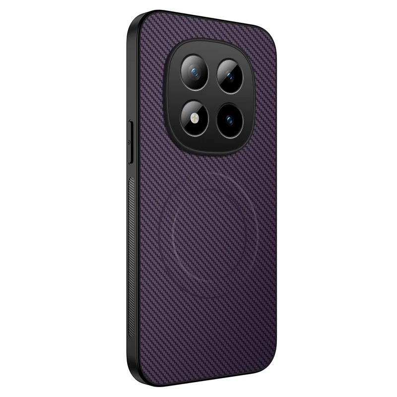 Enhanced Protective Back Case Cover - Soft Silicone Carbon Fiber Magnetic Design