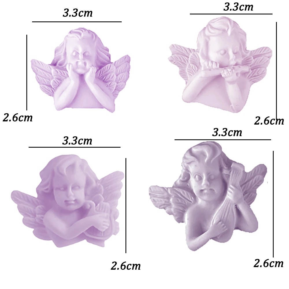 Silicone Mold Angel Shaped DIY Pendant Jewelry Tool 7 Pendant