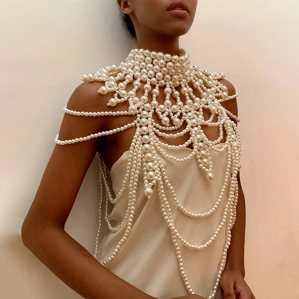 Luxury Party Tops Women Pearls Beaded Turtleneck Chain Heavy Handmade Cele  Ins Sleeveless Hollow Out Blousa Tops NZ85 - AliExpress