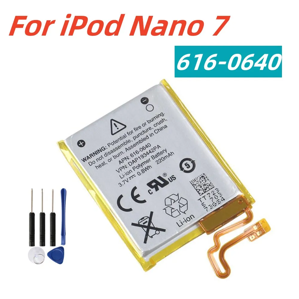 Original Replacement Battery 616 0639 616 0640 For Apple iPod Nano 7
