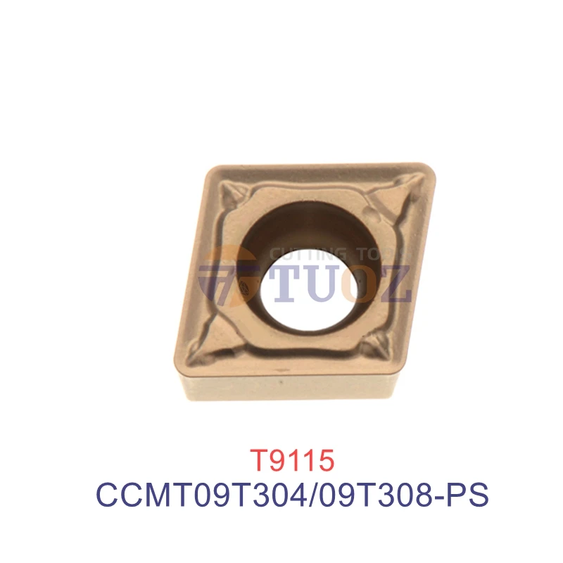 

100% Original CCMT09T304-PS T9115 CCMT09T308-PS Turning Tools Carbide Insert CCMT 09T304 09T308 -PS CNC Lathe Cutter