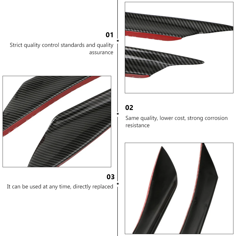 1 Set of Professional Carbon fiber deflector surround front bumper spoiler Carbon fiber bumper cover car supply