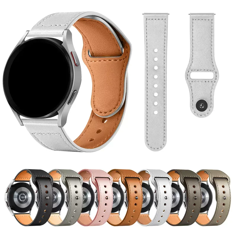 Elegant Leather Watch Strap - Premium 20mm/22mm Bracelet