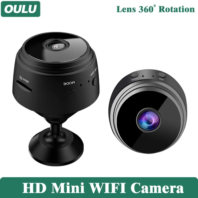 OULU HD Wireless WIFI Mini Camera 360° Rotation IP Cam Security Monitoring Wide Angle Video Recorder Voice Recorder Smart Home
