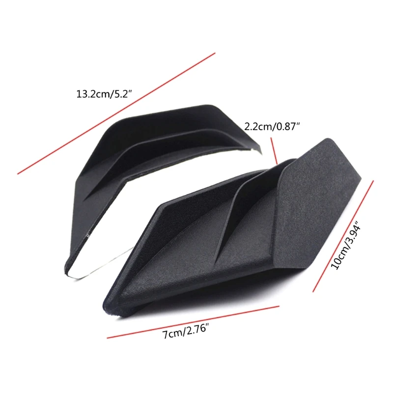 Aerodynamic Motorcycle Winglets Wind Deflectors with Adhesive