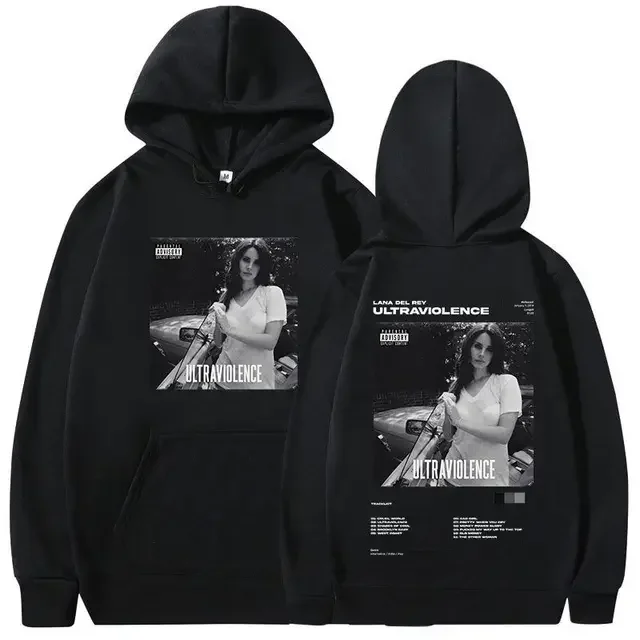 thumbnail image 1 of Sudadera con capucha de Lana Del Rey para hombre y mujer, suéter de algodón con estampado de álbum de música, jersey de gran tamaño, ropa superior de invierno, 1 of 5