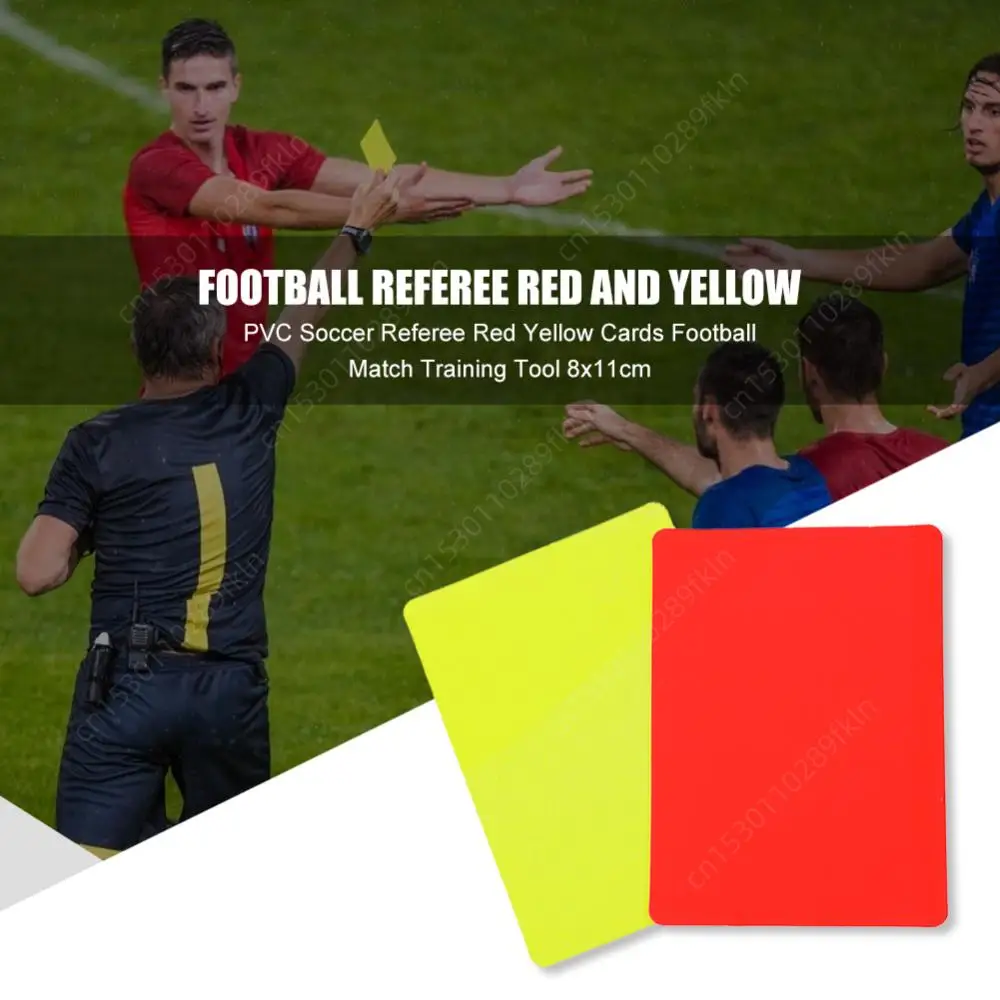 Red Yellow Card 2-40pcs Multi-function PVC 3.2x4.3Inch Soccer Referee Cards for Football Match Training