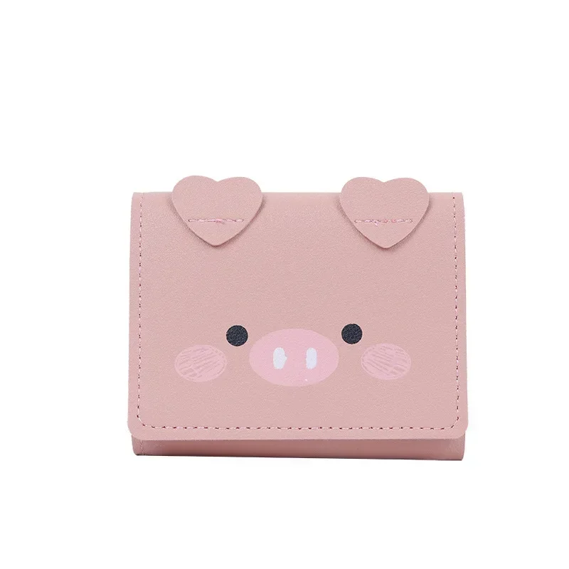 Soft Cute Cartoon Student Multi-function Purse Zero Purse Girl Heart Short Style Women's Small Card Bag