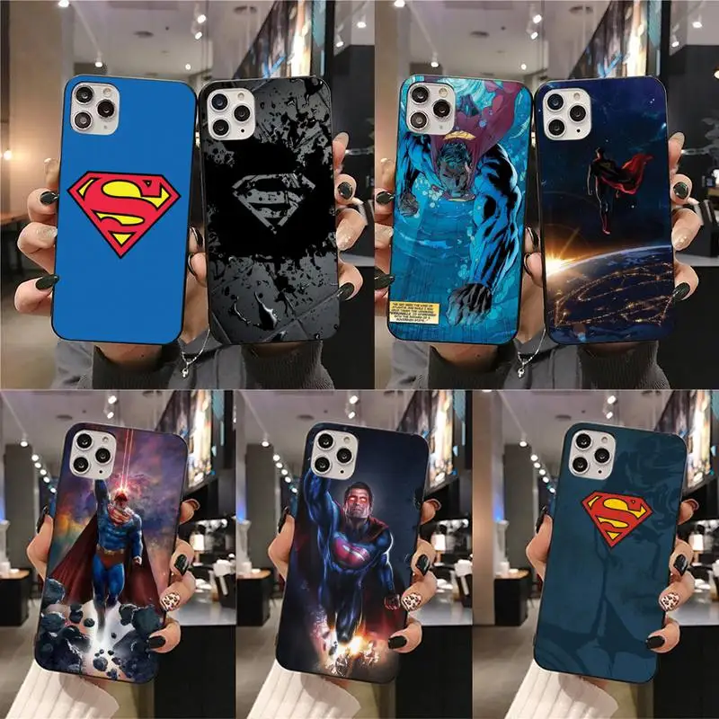 Чехол для телефона с супергероем DC Superman iphone 13 12 11 Pro Mini XS Max 8 7 Plus X SE 2020 XR |