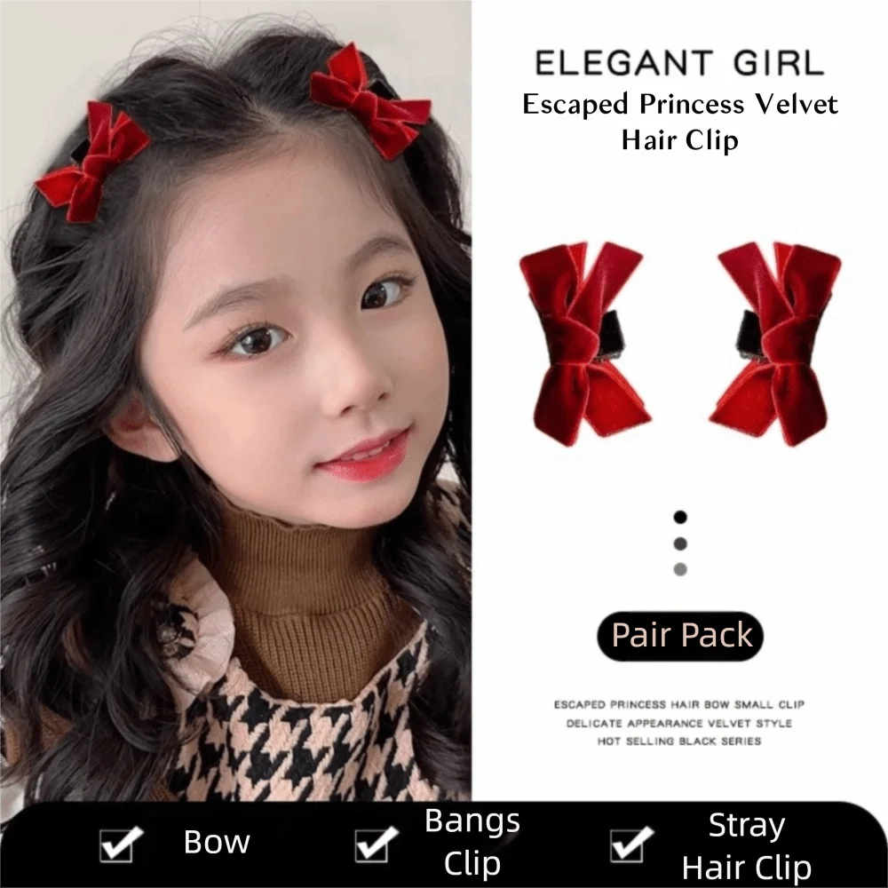 New Red Antique Chinese Style Hair Clip Tassel Traditional Girl Wig Tassel Retro Hanfu Accessories Girl's Accessory