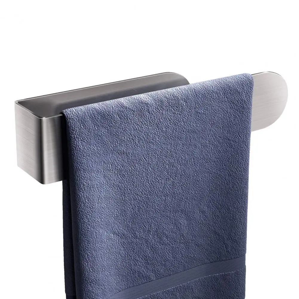 

Rust-proof Bathroom Accessories Premium Stainless Steel Wall Mount Towel Holder Sleek Minimalist Design Heavy Duty for Bathroom