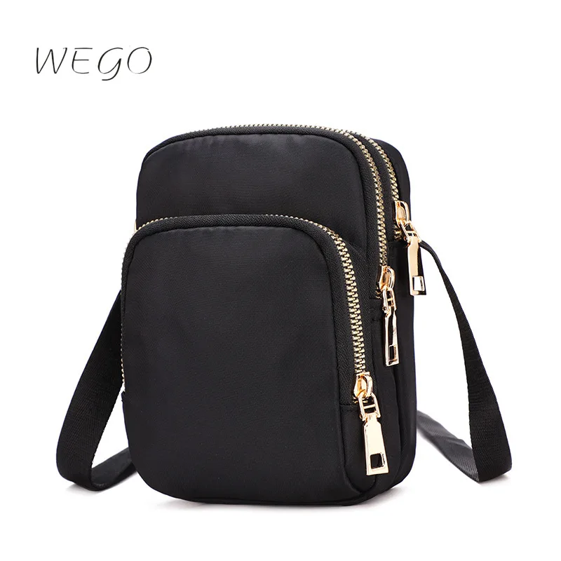 

Новая повседневная сумка через плечо для телефона, легкая водонепроницаемая нейлоновая Вместительная женская мини-сумка через плечо